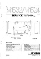 Yamaha M-1524 - Service Manual